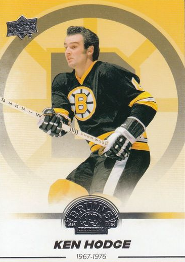 řadová karta KEN HODGE 23-24 UD Boston Bruins Centennial číslo 67